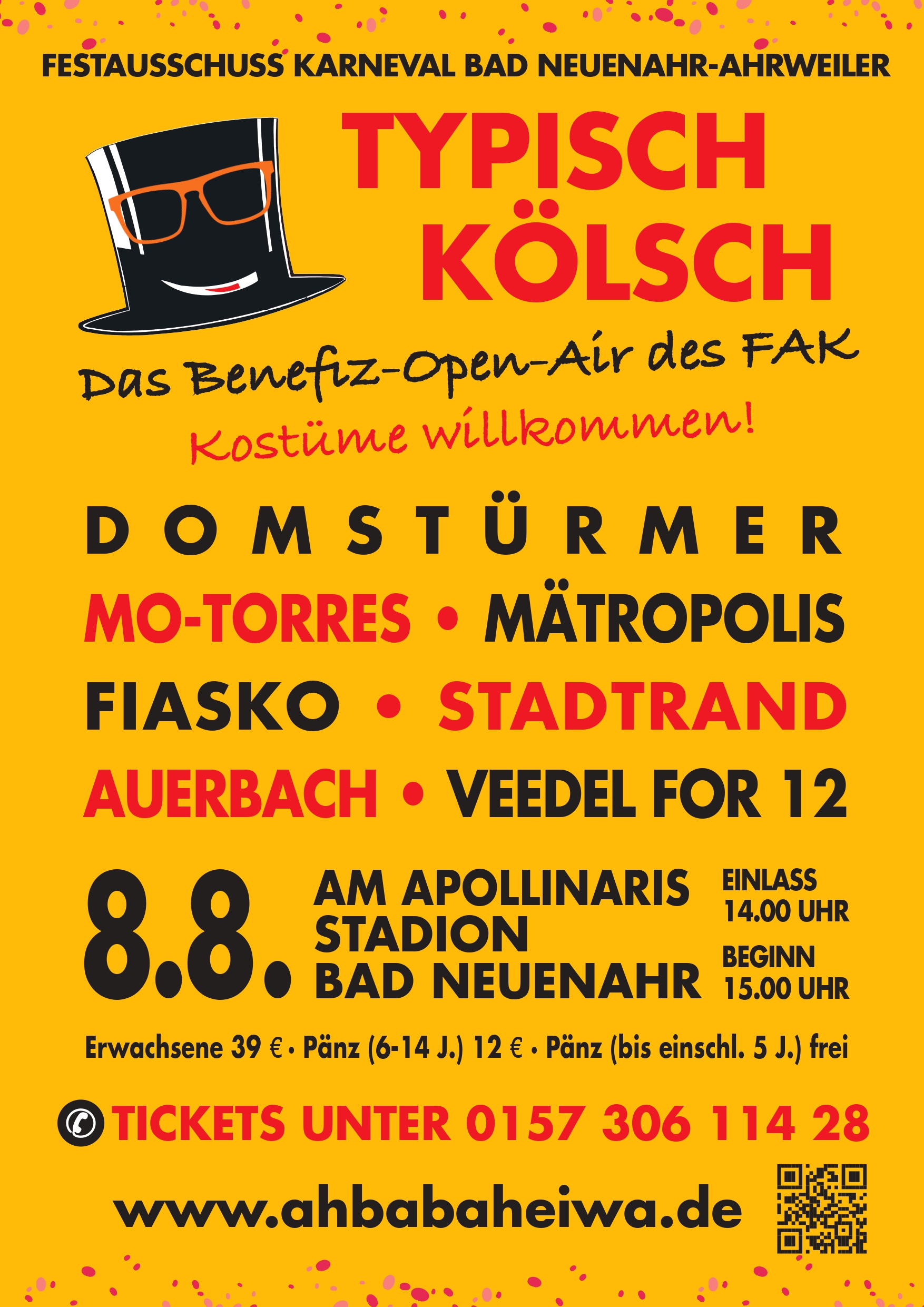 Flyer Typisch Kölsch 2026 – Benefiz Open Air